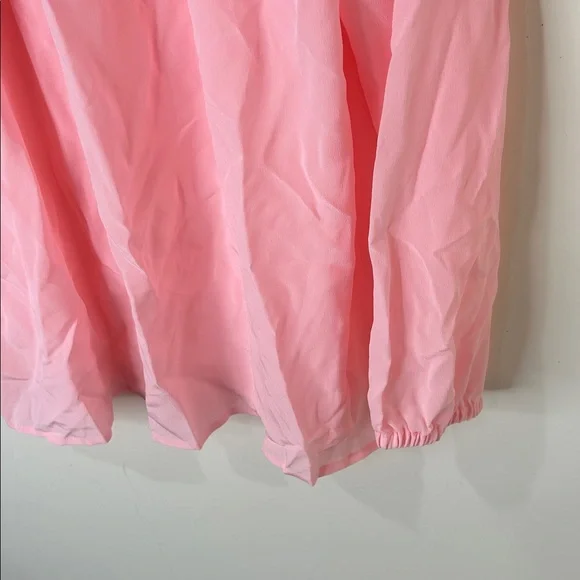 LILLY PULITZER Elsa Silk Top Light Pink Size Large - Picture 15 of 16